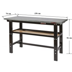 Werkbank zwart 150 cm online kopen. Webshop Powerplustools.nl Werkbank zwart 150 cm online kopen. Webshop Powerplustools.nl
