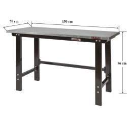 Werkbank zwart 150 cm online kopen. Webshop Powerplustools.nl