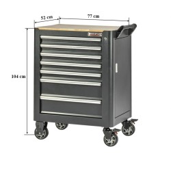 Zeven laden professionele gereedschapswagen – gereedschapskar met 7 lades.