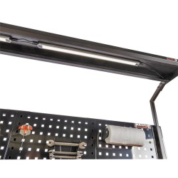 Lichtbak voor werkbank 150 cm met gereedschapsbord – Powerplustools Lichtbak voor werkbank 150 cm met gereedschapsbord – Powerplustools