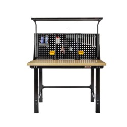 Lichtbak voor werkbank 150 cm met gereedschapsbord – Powerplustools Lichtbak voor werkbank 150 cm met gereedschapsbord – Powerplustools