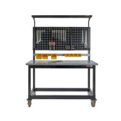 Lichtbak voor werkbank 150 cm met gereedschapsbord – Powerplustools Lichtbak voor werkbank 150 cm met gereedschapsbord – Powerplustools