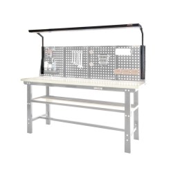 Lichtbak voor werkbank 200 cm met gereedschapsbord – Powerplustools Lichtbak voor werkbank 200 cm met gereedschapsbord – Powerplustools