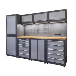 Koppelstuk set 2 st. voor gereedschapsborden en werkplaatskasten van de Elite Line - Powerplustools