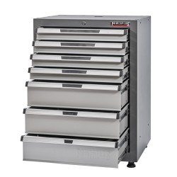 Werkplaatskast met 7 Lades – Elite Line – Afsluitbaar – 70 x 54 x 92 cm – Grijs – Powerplustools Werkplaatskast met 7 Lades – Elite Line – Afsluitbaar – 70 x 54 x 92 cm – Grijs – Powerplustools