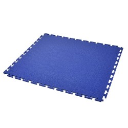PVC kliktegel blauw 500 x 500 x 6 mm. Vloertegel voor industrieel gebruik - hamerslag anti slip profiel