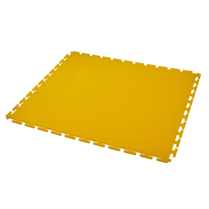 PVC kliktegel geel 500 x 500 x 6 mm. Vloertegel voor industrieel gebruik - hamerslag anti slip profiel PVC kliktegel geel 500 x 500 x 6 mm. Vloertegel voor industrieel gebruik - hamerslag anti slip profiel