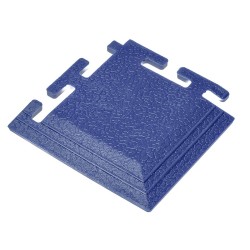 PVC hoekstuk blauw 100 x 100 x 6 mm. voor Industriële kliktegels 1811 en 1812