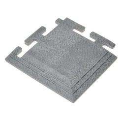PVC hoekstuk grijs 100 x 100 x 6 mm. voor Industriële kliktegels 1811 en 1812