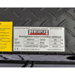 Metalen montagetafel – werkbank – elektrisch in hoogte verstelbaar