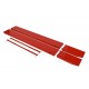 Extra brede heftafel motorfiets pneumatisch rood