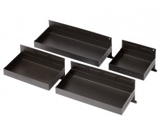 Set van 4 magnetische bakken - zwart