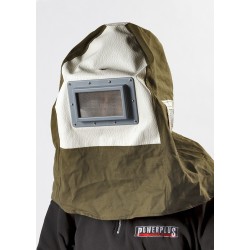 Beschermmasker met helm voor mobiel stralen