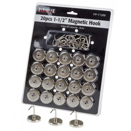 Set 20 magnetische haken online kopen. Powerplustools.nl