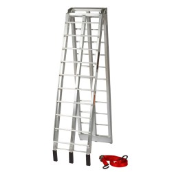 Aluminium oprijplaat voor motor - 225 cm inklapbaar