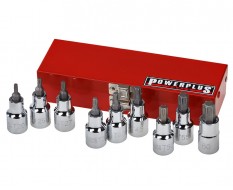 Torx doppenset 9 delig met 1/2" aansluiting 