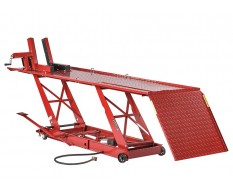 Heftafel voor motorfiets hydraulisch en pneumatisch rood