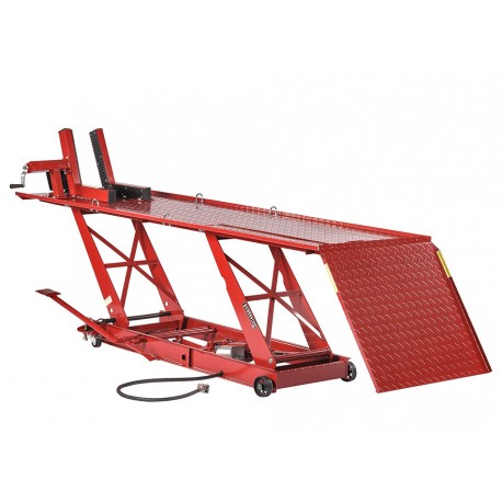 Heftafel voor motorfiets hydraulisch en pneumatisch rood