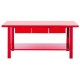 Werkbank staal 200 cm met 3 laden - rood