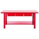 Werkbank staal 200 cm met 3 laden - rood