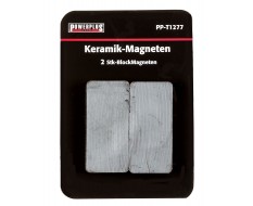 Set van 2 stuks blokmagneten 47 mm lang / keramische Ferriet magneten 