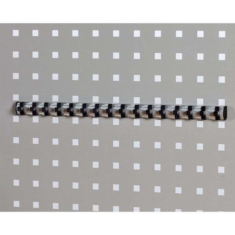 Magnetische houder voor 16 doppen / doppenrail voor 3/8" doppen / doppenhouder Magnetische houder voor 16 doppen / doppenrail voor 3/8" doppen / doppenhouder