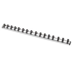 Set van 3 magnetische houders voor totaal 48 doppen / doppenrail voor 1/4" / 3/8" en 1/2" doppen / doppenhouder Set van 3 magnetische houders voor totaal 48 doppen / doppenrail voor 1/4" / 3/8" en 1/2" doppen / doppenhouder