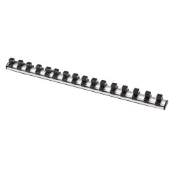 Set van 3 magnetische houders voor totaal 48 doppen / doppenrail voor 1/4" / 3/8" en 1/2" doppen / doppenhouder Set van 3 magnetische houders voor totaal 48 doppen / doppenrail voor 1/4" / 3/8" en 1/2" doppen / doppenhouder