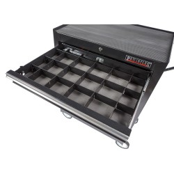 Set van 2 houders voor stalen vakverdelingsysteem - zwart  