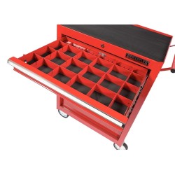 Set van 2 houders voor stalen vakverdelingsysteem - rood Set van 2 houders voor stalen vakverdelingsysteem - rood