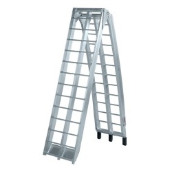 Aluminium oprijplaat voor motor - 225 cm inklapbaar