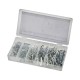 Assortiment 150 st. splitpennen - borgveren - borgclips - haarspeldveren set 