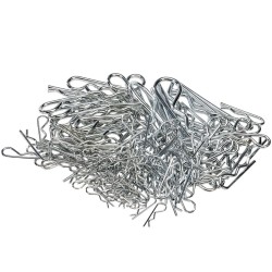 Assortiment 150 st. splitpennen - borgveren - borgclips - haarspeldveren set Assortiment 150 st. splitpennen - borgveren - borgclips - haarspeldveren set