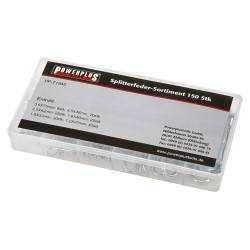 Assortiment 150 st. splitpennen - borgveren - borgclips - haarspeldveren set Assortiment 150 st. splitpennen - borgveren - borgclips - haarspeldveren set