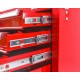 Gereedschapswagen rood 5 laden met quick lock