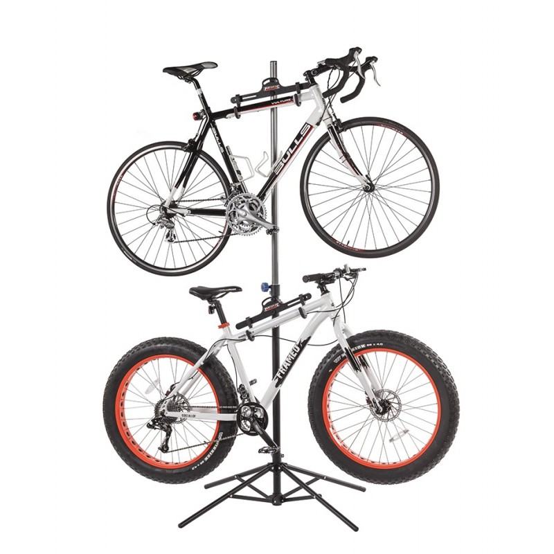 Presentatie standaard fiets - Fiets ophangsysteem voor 2 fietsen - fietsmontagestandaard - fietsophangsysteem - fiets - Powerplustools