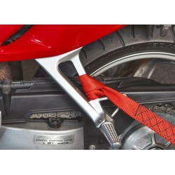 Set van 10 stuks spanbanden 60 cm met dubbele lus / sjorband zonder ijzeren haken