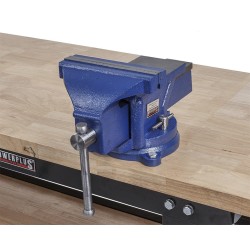 Bankschroef 200 mm. draaibare uitvoering met aambeeld Bankschroef 200 mm. draaibare uitvoering met aambeeld