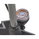 Fietspomp metaal + kunststof met manometer – drukmeter max. 6 bar – 84 psi. + adapters voor alle ventielen
