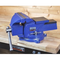 Bankschroef 200 mm. draaibare uitvoering met aambeeld Bankschroef 200 mm. draaibare uitvoering met aambeeld