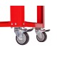 Gereedschapstrolley 85 x 46 x 91 cm - werkplaats trolley - werkplaatskar rood