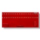 Gereedschapsbord rood 150 x 61 cm inclusief magnetische haken en houders - Gereedschapbord.