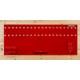 Gereedschapsbord rood 150 x 61 cm inclusief magnetische haken en houders - Gereedschapbord.