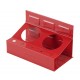 Gereedschapsbord rood 150 x 61 cm inclusief magnetische haken en houders - Gereedschapbord.