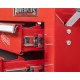 Gereedschapswagenset rood 8 laden met quick lock