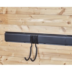 Wandhaak halfrond - 16.5 x 7,5 cm. tuingereedschap ophangen - opbergen - opbergsysteem - ophangsysteem aan de muur. Wandhaak halfrond - 16.5 x 7,5 cm. tuingereedschap ophangen - opbergen - opbergsysteem - ophangsysteem aan de muur.