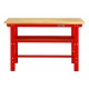 WERKBANK 0424 -- 150 CM. MET HARDHOUTEN BLAD EN 3 LADEN KIST