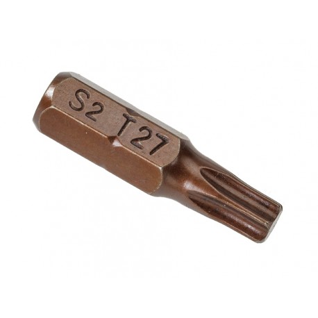 T27 x 25 mm Torx krachtbits - 40 stuks gehard gereedschapsstaal in kunststof box - bitset - Torx bitjes