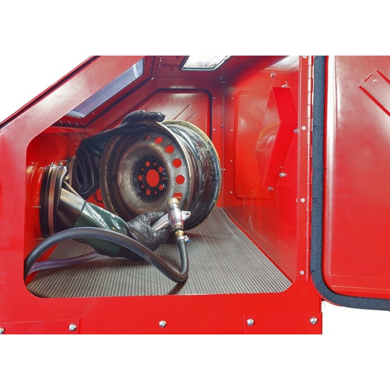 Straalmiddel aanzuigslang voor straalcabine met voetbediening Straalmiddel aanzuigslang voor straalcabine met voetbediening