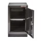 Werkplaatskast zwart met zwarte voet 48 x 46 x 84,4 cm met 1 deur